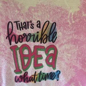 Xl super soft pink bleached tee sublimated